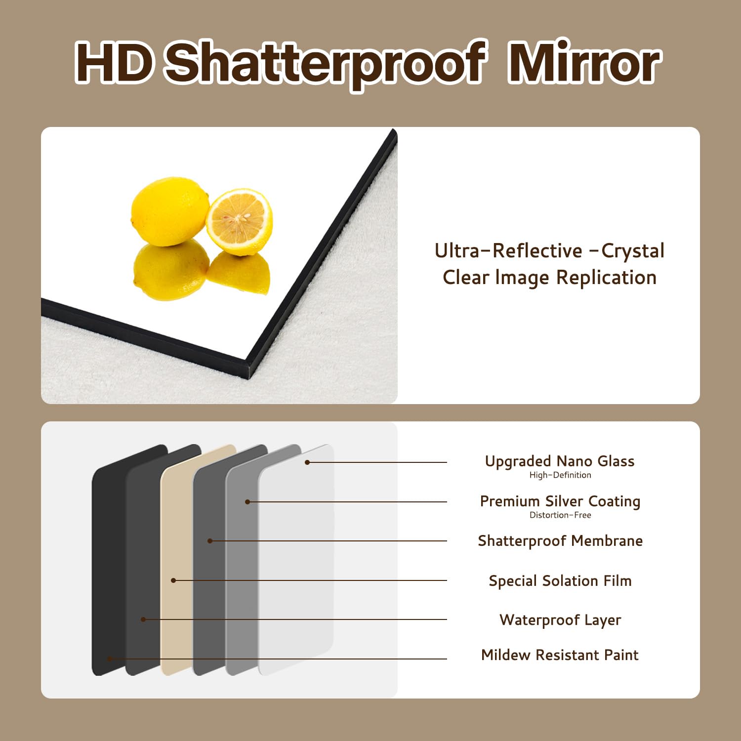 Irregular Mirror 34"x21" Heterotypic Bathroom Mirror Asymmetrical Wall Mirror Black Vanity Mirror Frosted Frameless Anti-Rust Tempered Glass Hangs Mirror for Bedroom Entryway Room Decorative