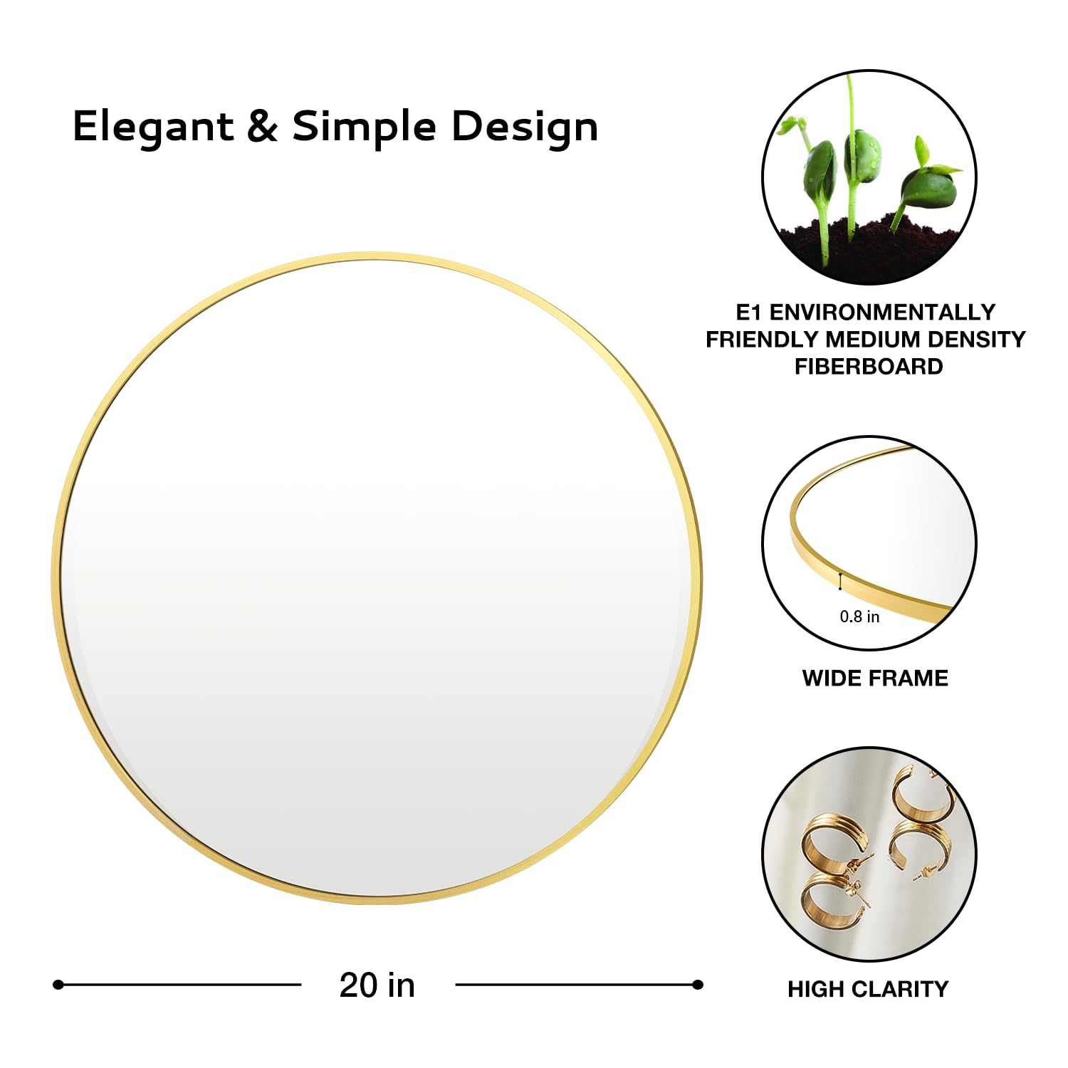 Irregular Mirror 34"x21" Heterotypic Bathroom Mirror Asymmetrical Wall Mirror Black Vanity Mirror Frosted Frameless Anti-Rust Tempered Glass Hangs Mirror for Bedroom Entryway Room Decorative