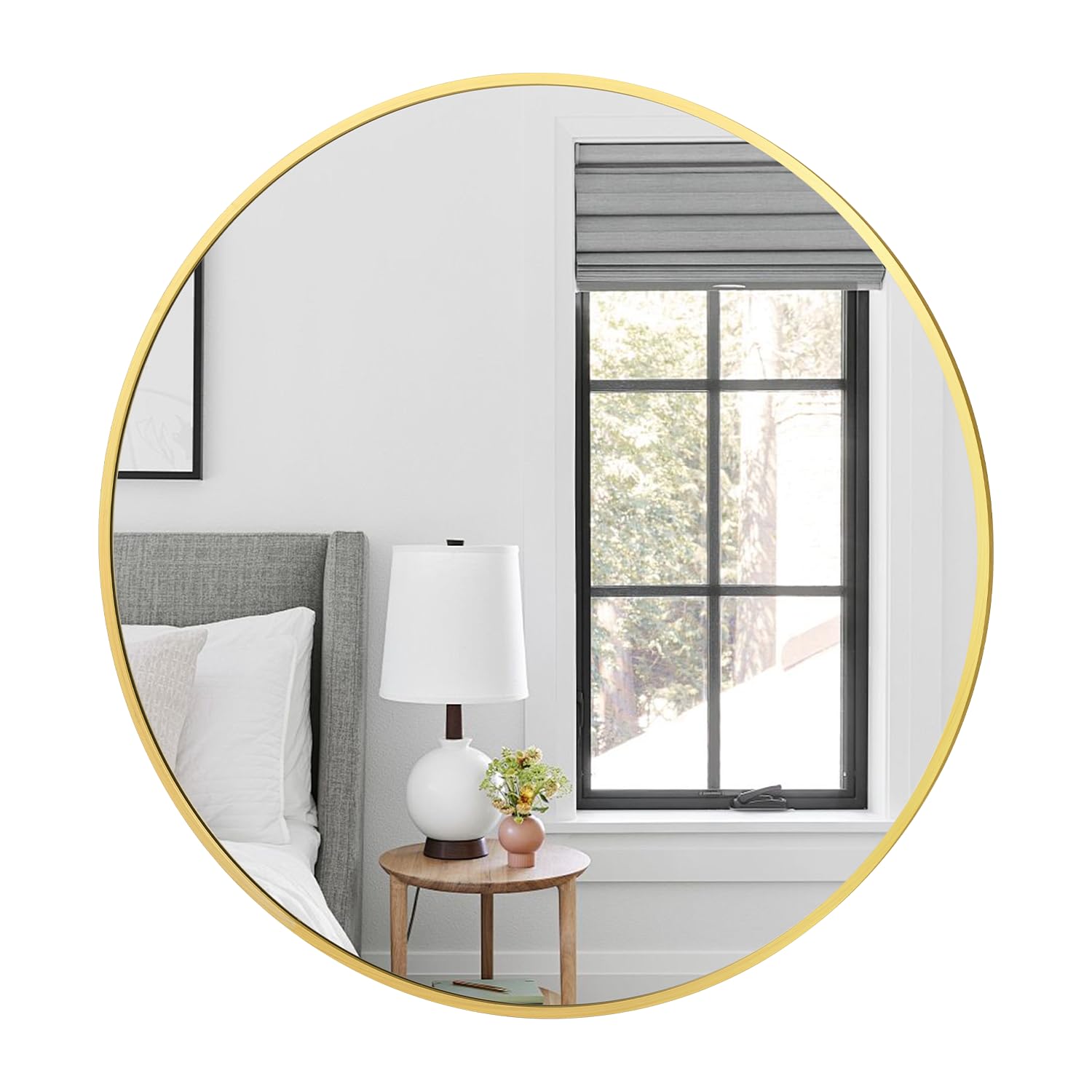Irregular Mirror 34"x21" Heterotypic Bathroom Mirror Asymmetrical Wall Mirror Black Vanity Mirror Frosted Frameless Anti-Rust Tempered Glass Hangs Mirror for Bedroom Entryway Room Decorative