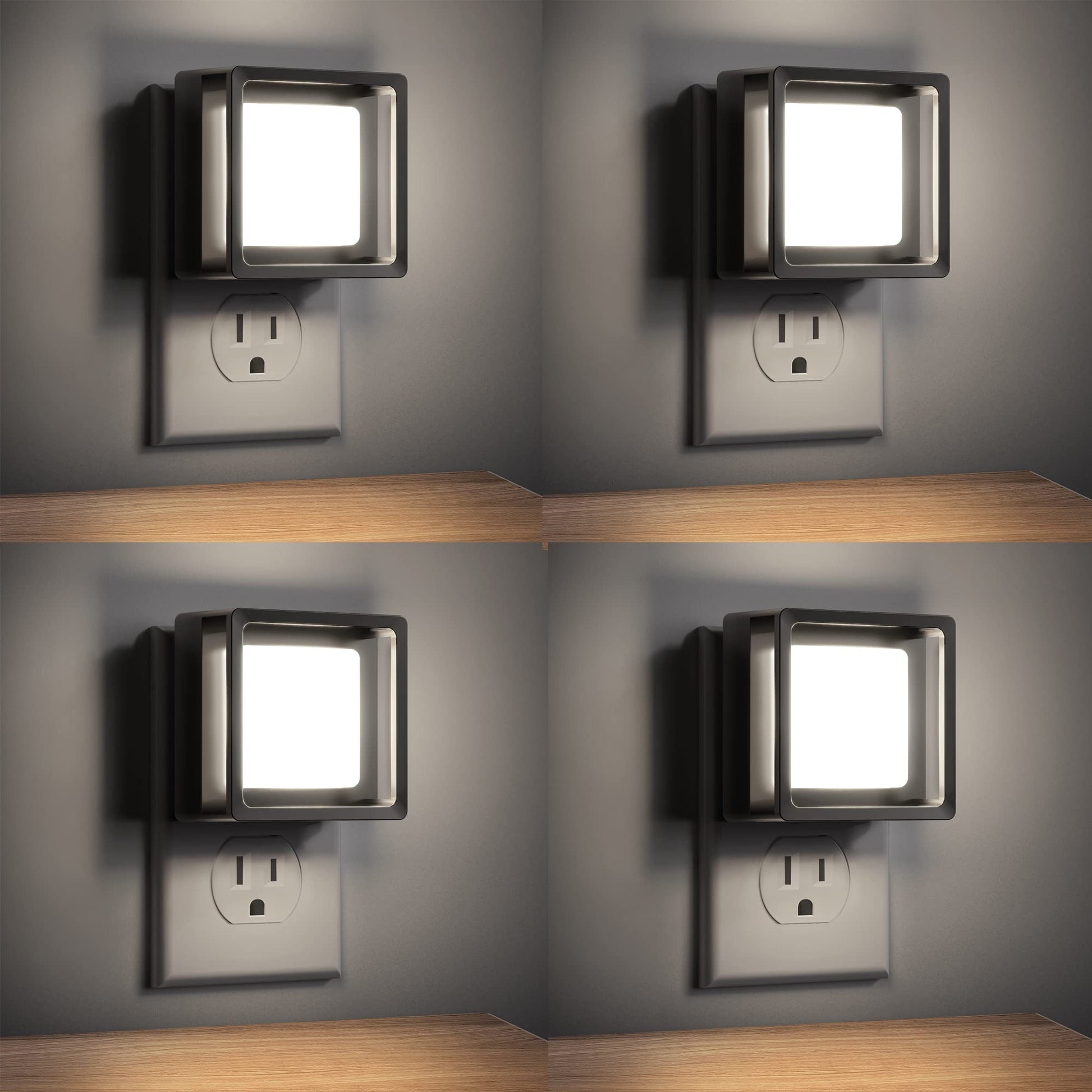 DORESshop LED Night Light, Night Lights Plug Into Wall [2 Pack] with Dusk-to-Dawn Sensor, Dimmable Nightlights, Adjustable Brightness for Bathroom, Hallway, Bedroom,Kids Room,Stairway,Soft White