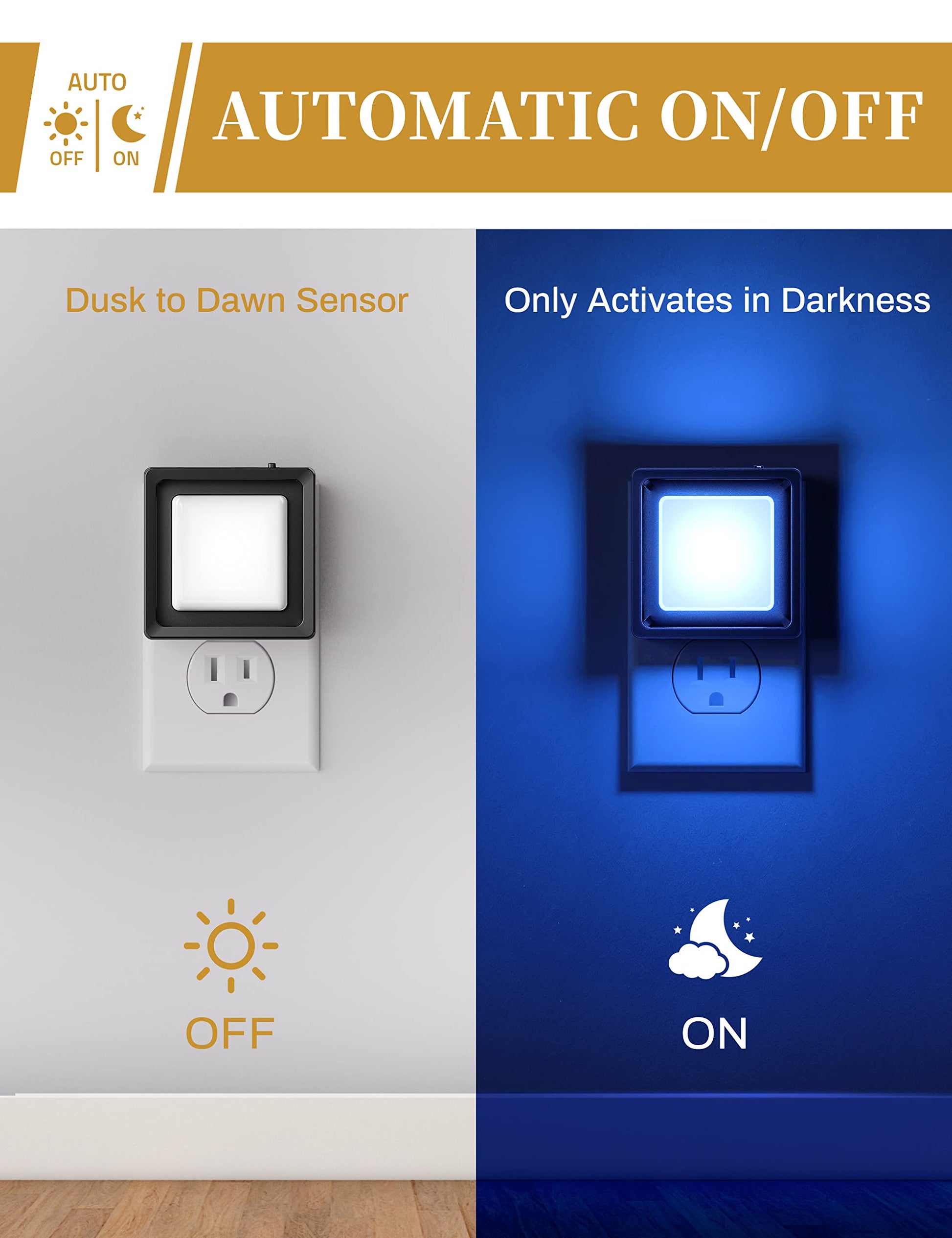 DORESshop LED Night Light, Night Lights Plug Into Wall [2 Pack] with Dusk-to-Dawn Sensor, Dimmable Nightlights, Adjustable Brightness for Bathroom, Hallway, Bedroom,Kids Room,Stairway,Soft White