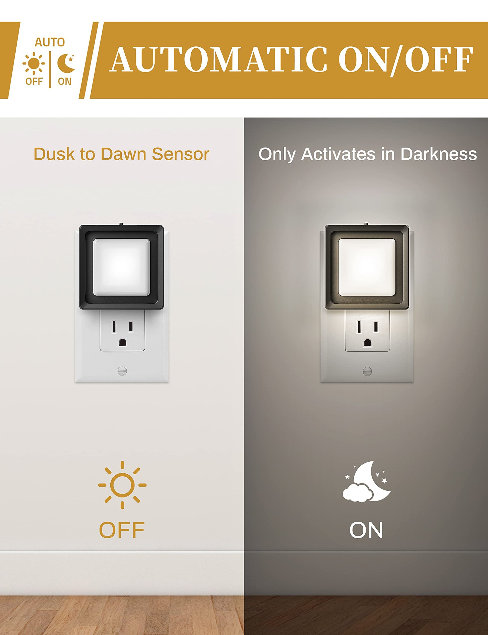 DORESshop LED Night Light, Night Lights Plug Into Wall [2 Pack] with Dusk-to-Dawn Sensor, Dimmable Nightlights, Adjustable Brightness for Bathroom, Hallway, Bedroom,Kids Room,Stairway,Soft White