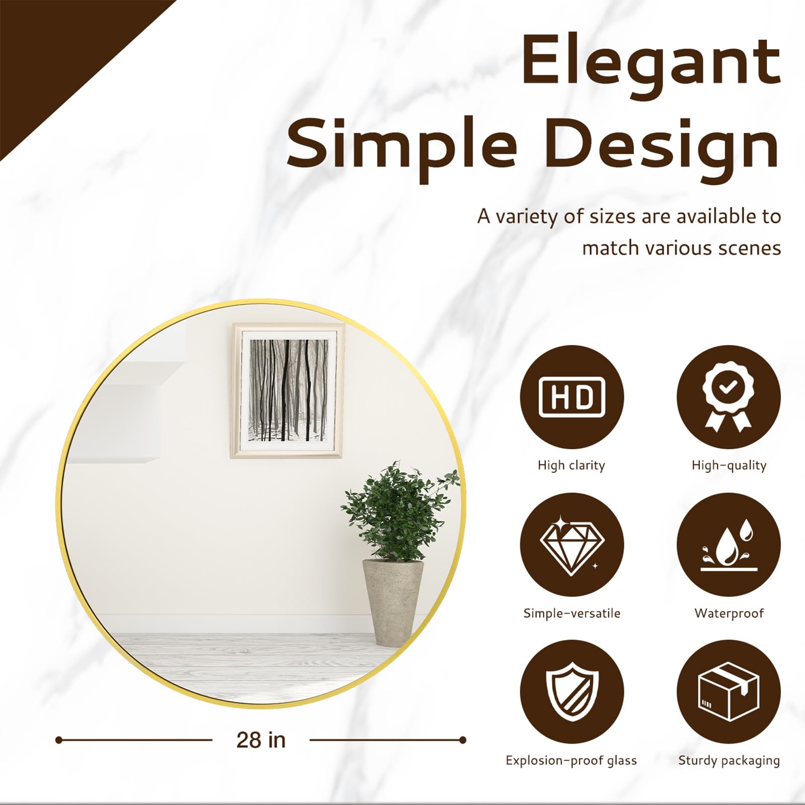 Irregular Mirror 34"x21" Heterotypic Bathroom Mirror Asymmetrical Wall Mirror Black Vanity Mirror Frosted Frameless Anti-Rust Tempered Glass Hangs Mirror for Bedroom Entryway Room Decorative