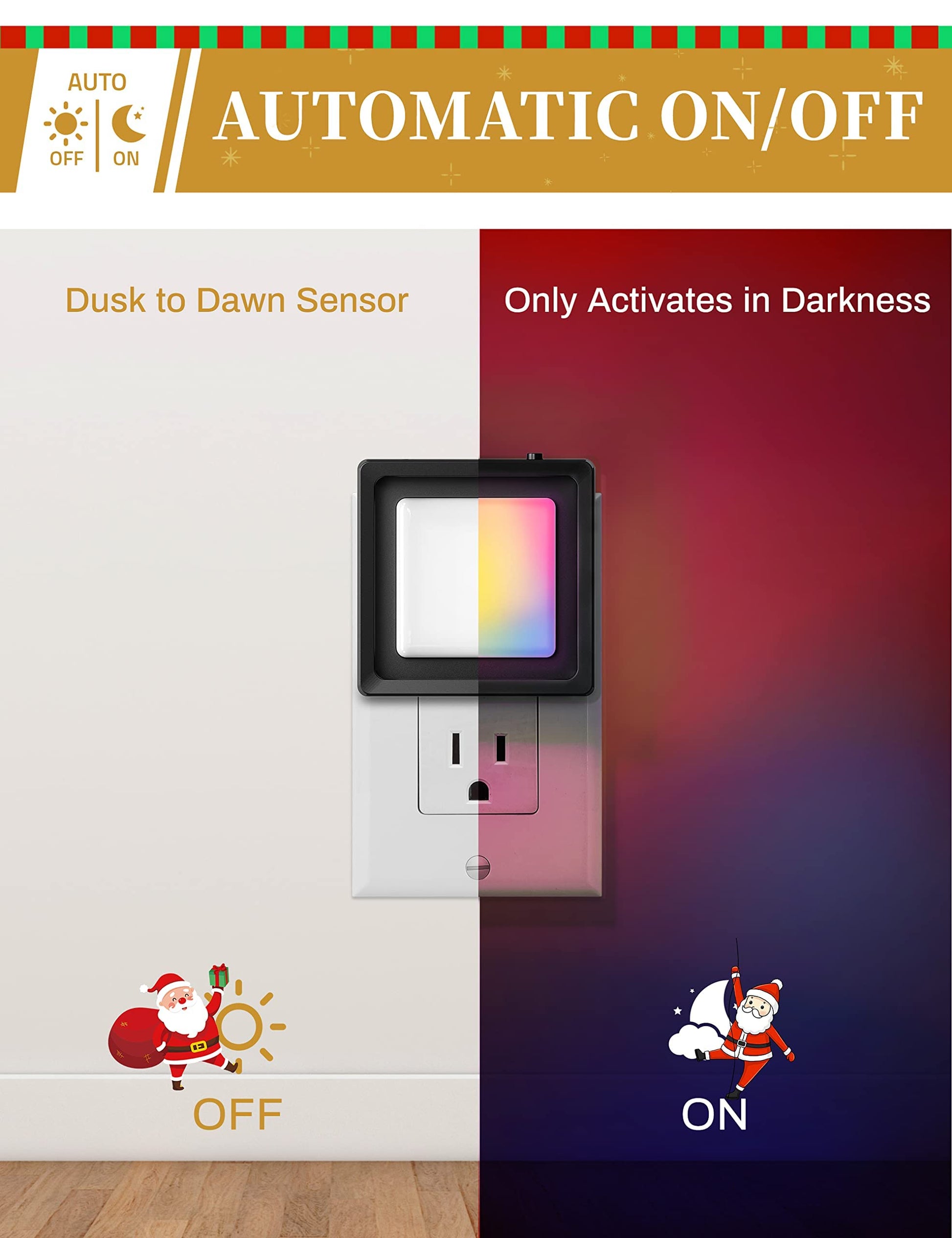 DORESshop LED Night Light, Night Lights Plug Into Wall [2 Pack] with Dusk-to-Dawn Sensor, Dimmable Nightlights, Adjustable Brightness for Bathroom, Hallway, Bedroom,Kids Room,Stairway,Soft White