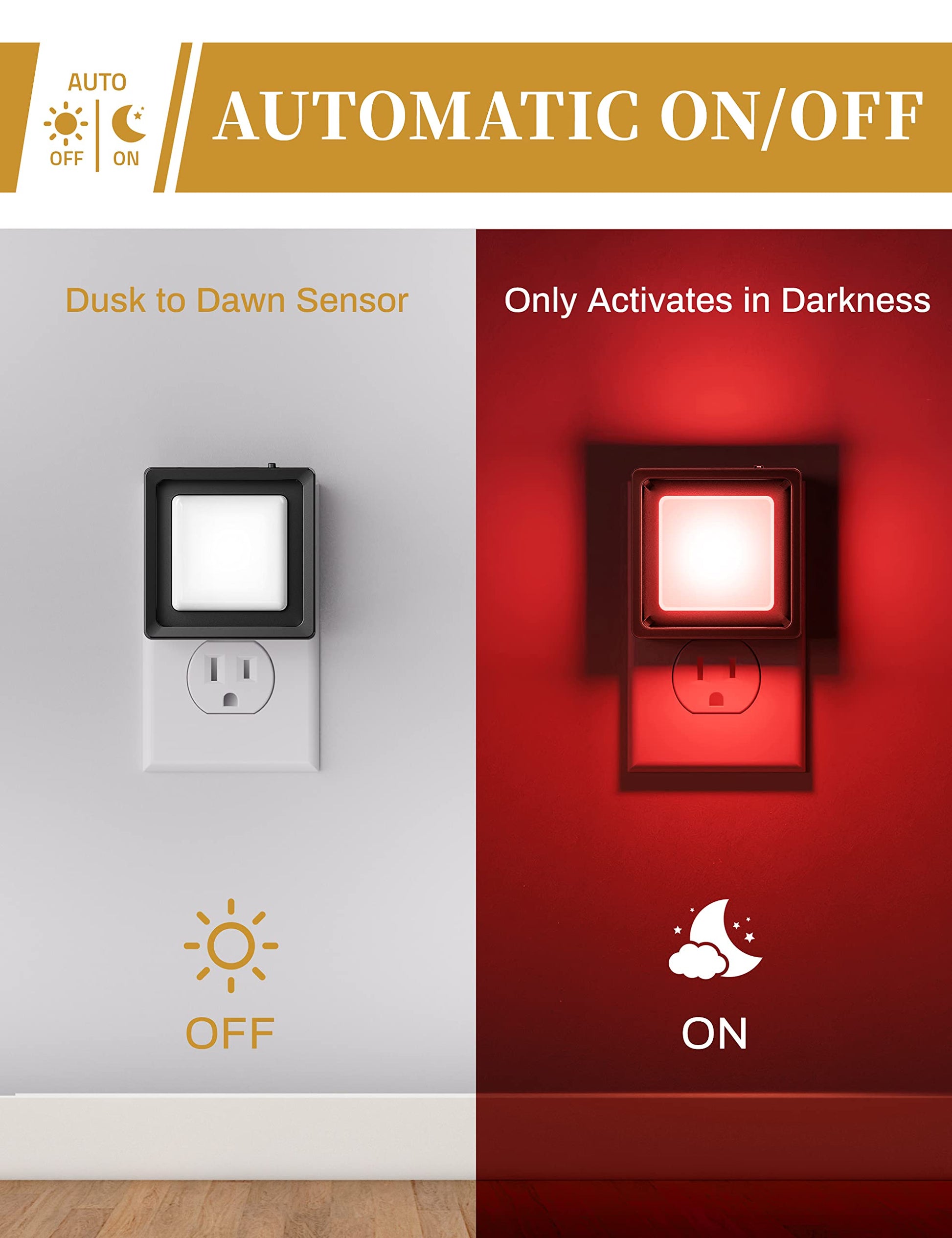 DORESshop LED Night Light, Night Lights Plug Into Wall [2 Pack] with Dusk-to-Dawn Sensor, Dimmable Nightlights, Adjustable Brightness for Bathroom, Hallway, Bedroom,Kids Room,Stairway,Soft White
