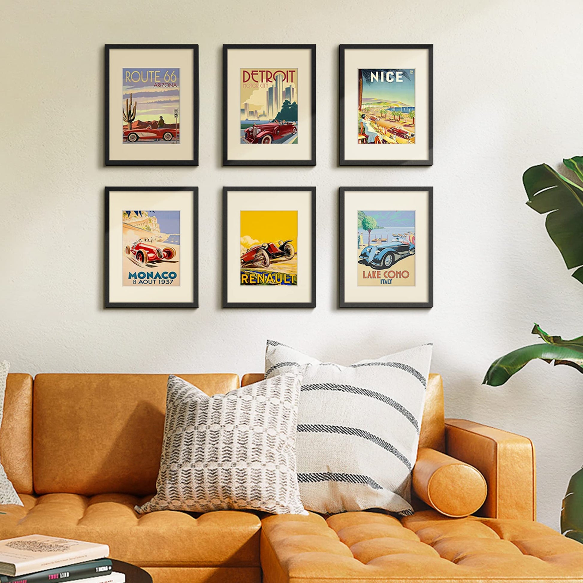 upsimples 11x14 Picture Frame Set of 5, Display Pictures 8x10 with Mat or 11x14 Without Mat, Wall Gallery Photo Frames, Black